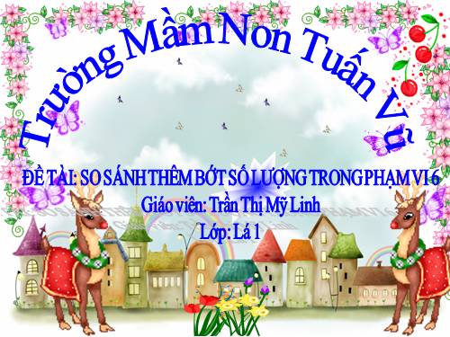 mam non so sánh thêm bớt trong phạm vi 6 chủ đề gia đình