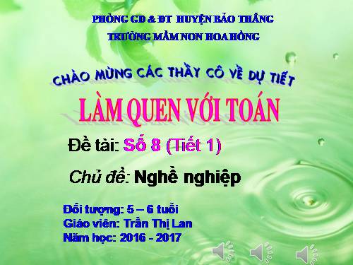 Giáo án số 8 tiết 1