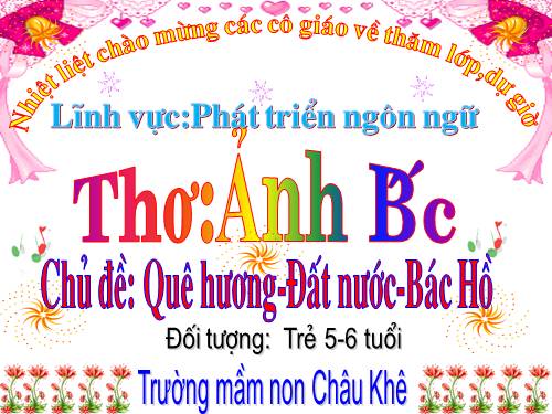 tho anh bac