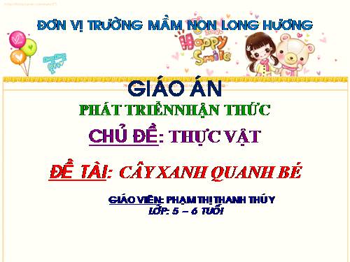 SỰ PHAT TRIEN CUA CÂY