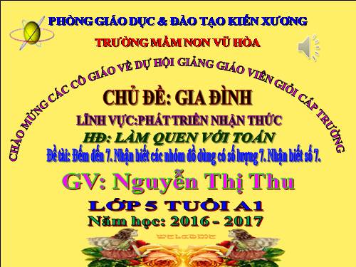 bài giảng toán 5 tuoi