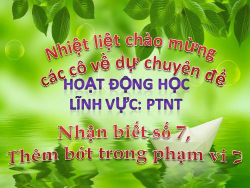 THÊM BỚT TRONG PHẠM VI 7