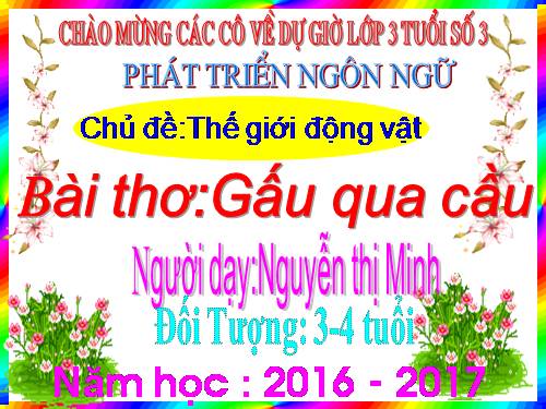 gấu qua cầu