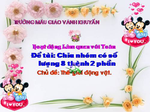 GIÁO ÁN TOÁN TÁCH SỐ 8