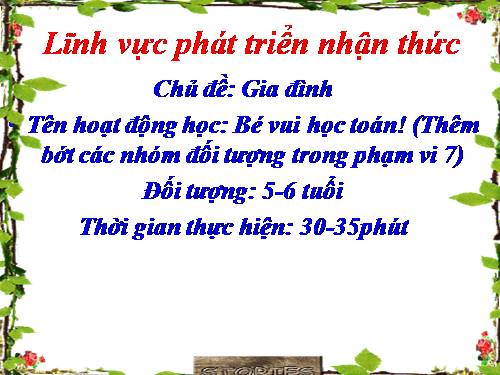 giáo án thêm bớt trong phạm vi 7