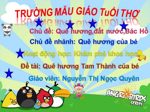 khám phá quê hương bé