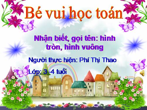 toán hình vuong - hình tròn