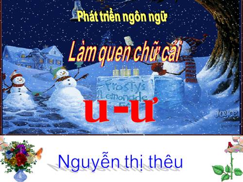 làm quen chữ cái u,ư