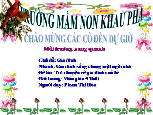 giáo an gia đinh