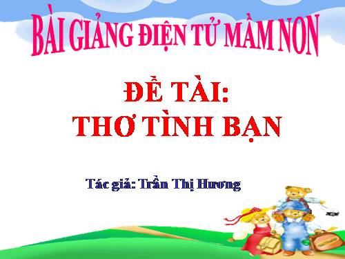 thơ tình bạn