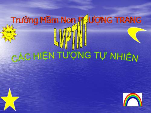 Một số hiện tượng tự nhiên