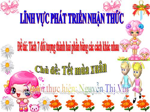 tách 7 đối tượng thành hai phần