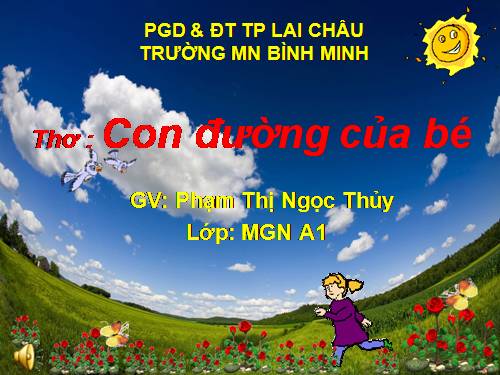 thơ: con đường của bé