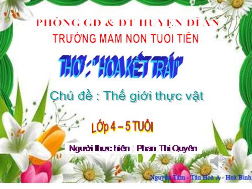 thơ hoa kết trái