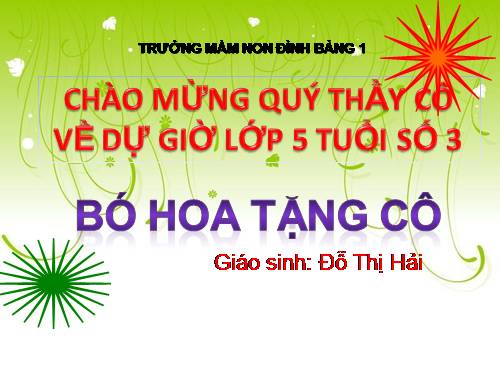 BÓ HOA TẶNG CÔ