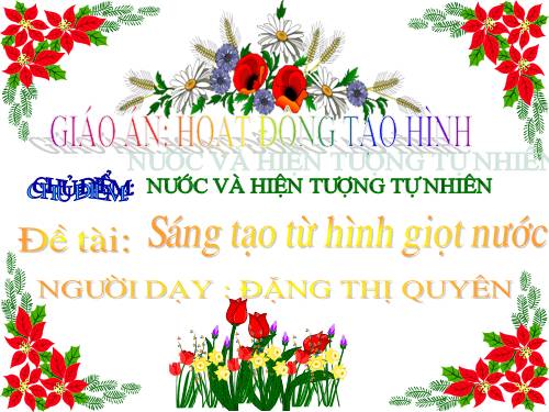 sáng tạo từ hình giọt nước