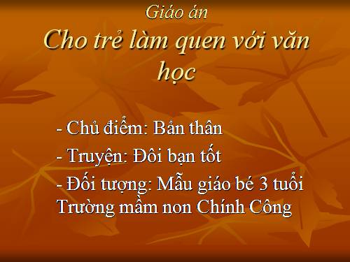 truyện : đôi bạn tốt