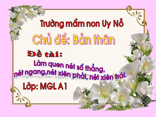 lam quen net so thnag, net ngang, net xien phai, net xien trai