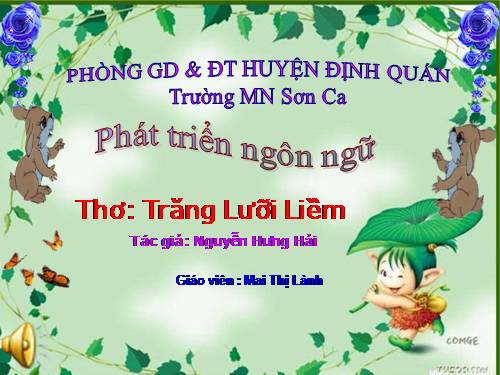 thơ: trăng lưỡi liềm