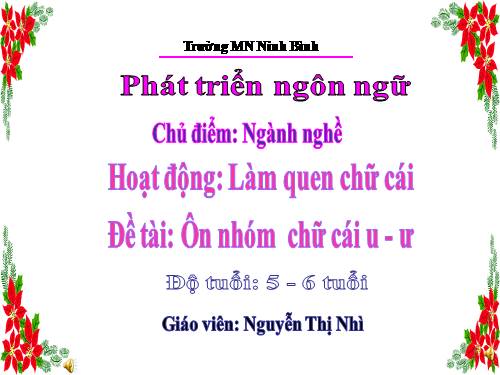 ôn luyện chữ u-ư