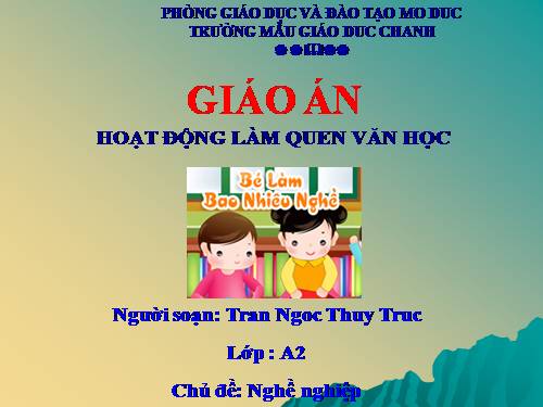 tho be lam bao nhieu nghe