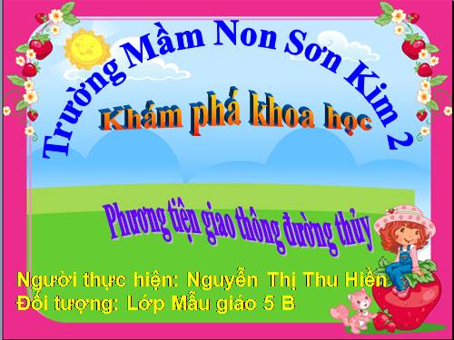 phương tiện giao thông đường thủy