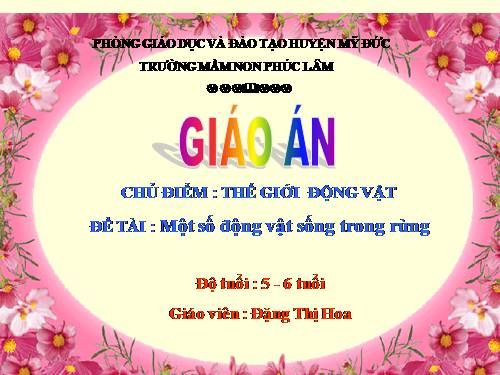 THKP: Thế giới động vật