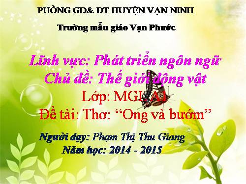 LQVH "ong và bướn"