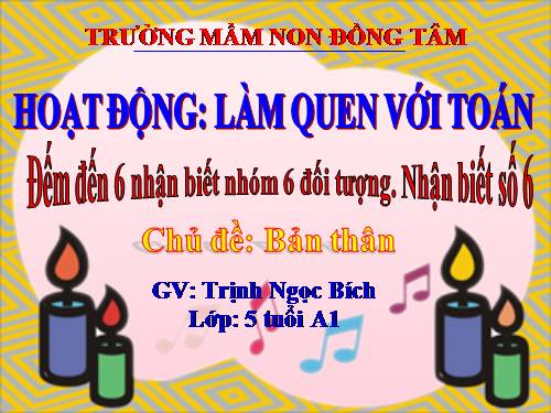 Toán số 6 (Tiết 1)