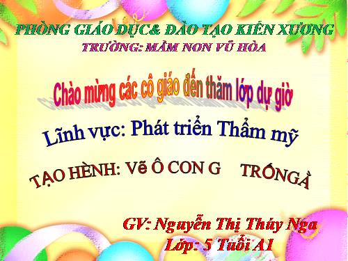 BGDT MÔN Tạo hình