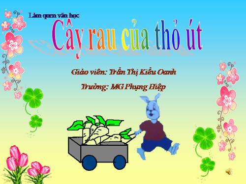 Chuyện cây rau của Thỏ út