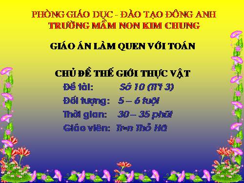 số 10 tiết 3