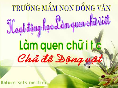 chữ cái i, t, c