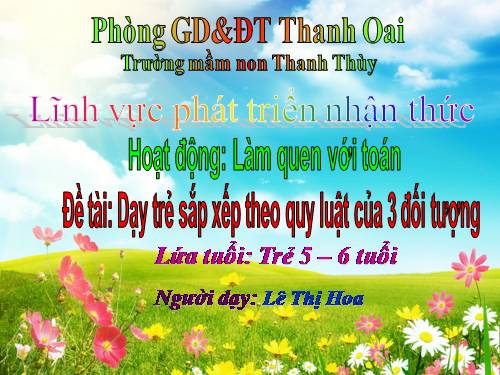 sắp xếp theo quy tắc của 3 loại ĐT