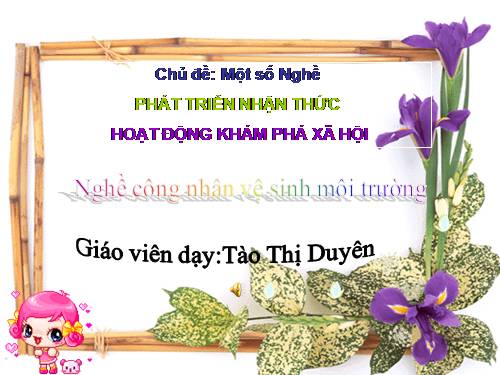 co cong nhan ve sinh moi trương