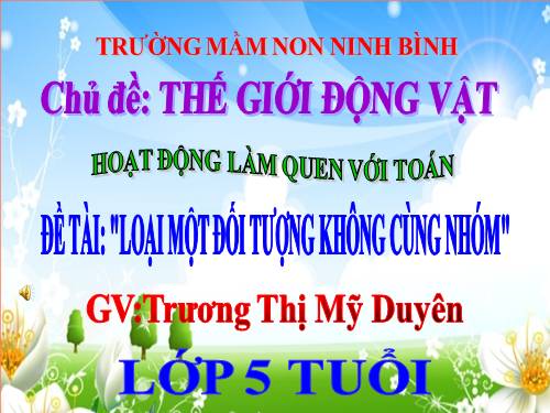 loại một đối tượng không cùng nhóm