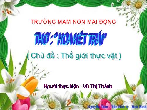 bài giảng mn thơ tết đang vàio nhà