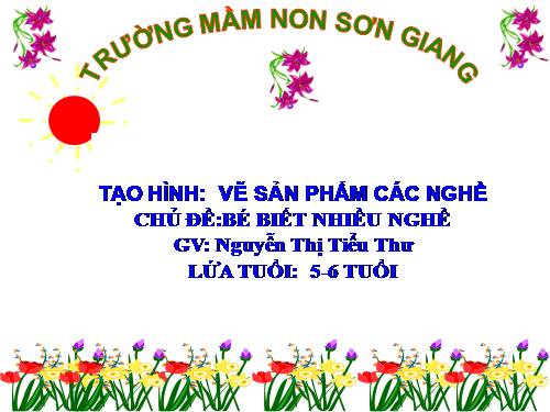 bài giảng tạo hình 5 tuoi