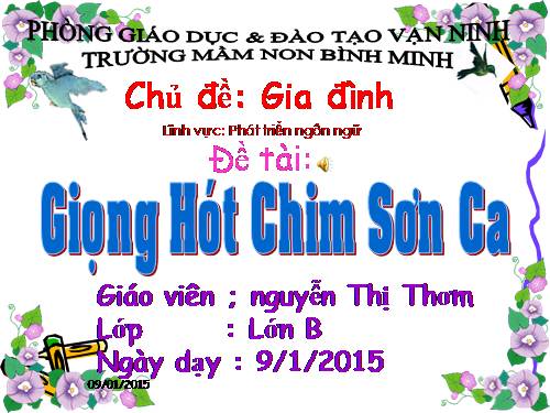 KC giong hot chim son ca