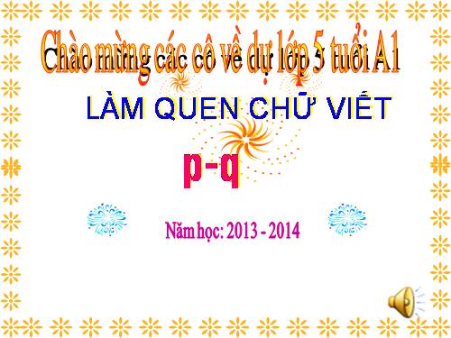 giáo án 5 tuổi năm 2014- 2015