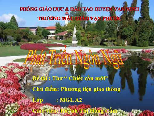 THƠ "CHIẾC CẦU MỚI"