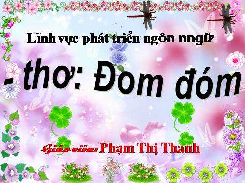 Bai thơ: Đom đóm