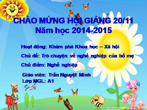 Trò chuyện về nghề nghiệp bố mẹ