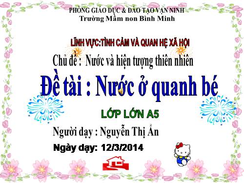 KPKH Nước xung quanh bé