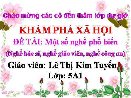 một số nghề phổ biến