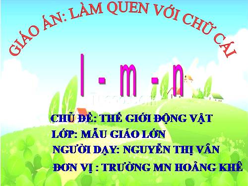 làm quen chư cái i,m,n