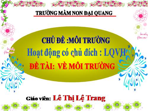 thơ môi trường