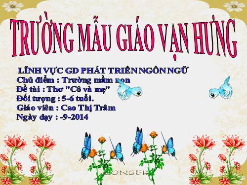 Ngôi trường của bé