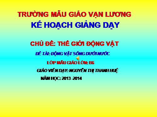 Động vật sống dưới nước