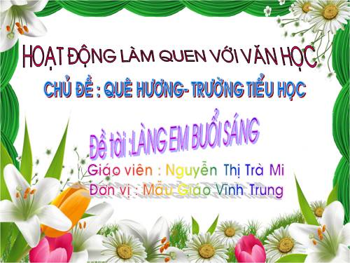 Tho Lang em buoi sang